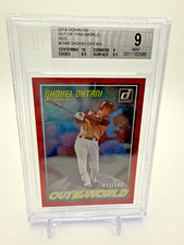 2018 PANINI DONRUSS OUT OF THIS WORLD RED #OW5 SHOHEI OHTANI 023/149 BGS 9