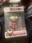 Funko Pop! Iron Man Figure Glow In Dark Mark 43 Gamestop Exclusive Jumbo