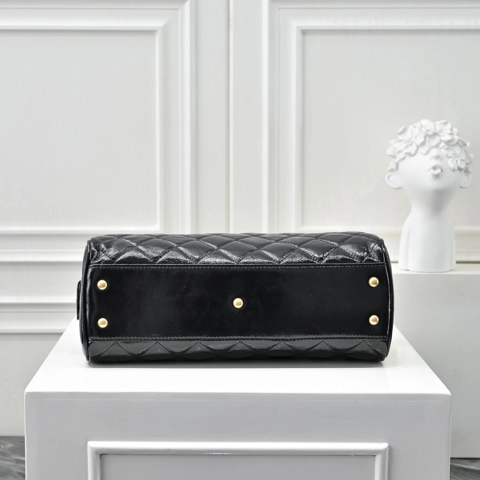 Bolsa de maquiagem BEAUTY novidade preta tiracolo bolsa de ombro com alça - Imagem 4 de 4