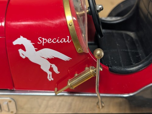 Red BB Korn Indianapolis 1930s Tether Car Model 22" Racing Spindizzy - Picture 10 of 19