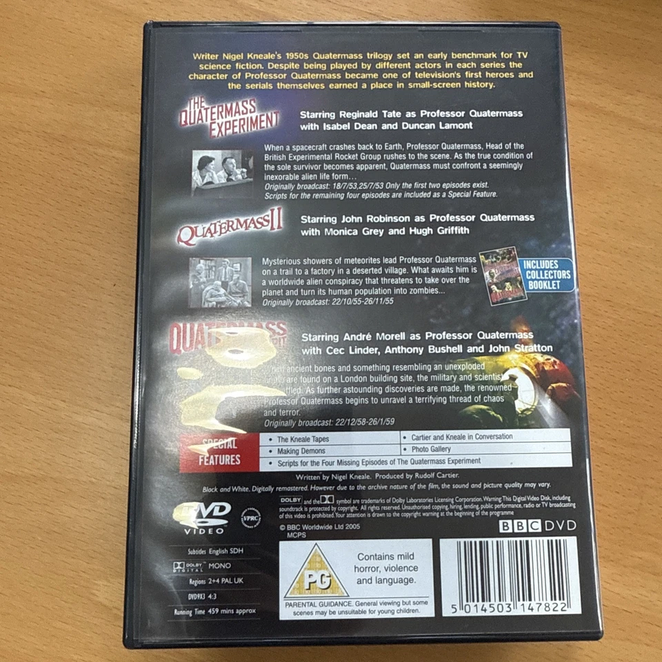 The Quatermass Collection (3-disc DVD Set, BBC 2005) - Image 2 of 4