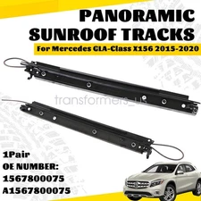 New Left & Right Panoramic Sunroof Tracks For Mercedes GLA-Class X156 2015-2020