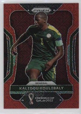 2022 Panini Prizm World Cup Qatar Red Mojo 30/99 Kalidou Koulibaly #250 gb2