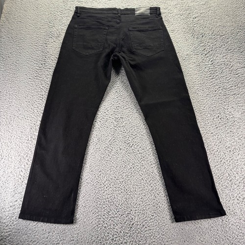 Hudson & Barrow Jeans Mens 34x30 Black Dark Wash Cotton Blend Slim Stretch - Picture 7 of 12