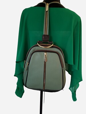 NWT ?? Valentina Italian Leather Sling Backpack/Shoulder  display picture 2