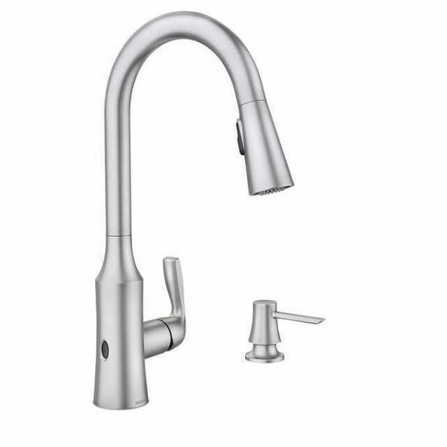 Moen Cadia MotionSense Wave Touchless 87869EWSRS Pull Down Kitchen Faucet - New