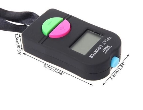 Digital Tally Counter Electronic Mini Clicker Golf Score Stroke Hand Held Finger - Picture 3 of 5