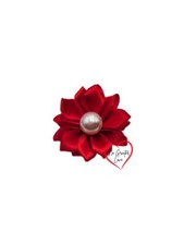 Shoe Charms 2 Red Flower Shoe Charms for Crocs