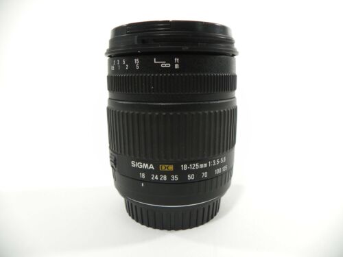 Montaje Canon EF-S Sigma Zoom DC 18-125 mm f3,5-5,6