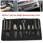 20pcs Set Professional Car Radio Removal Key Tool Kit Audio Tools Keys Stereo CD
