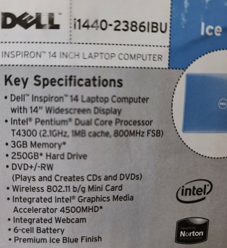 Dell Inspiron 14" Laptop i1440-2386IBU - Picture 7 of 7