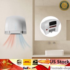 1800W Automatic Electric Hand Dryer Commercial and Household Use Silver US