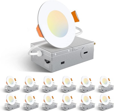 Energy-Efficient 3-Inch Canless LED Ceiling Lights - Modern, Dimmable Solution