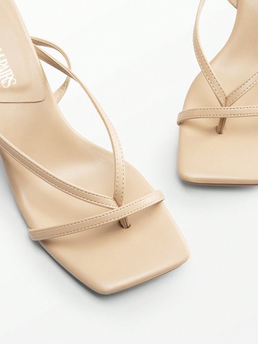 Women Low Kitten Heel Square Open Toe Ankle Strappy Wedding Party Dress Sandals - Picture 24 of 30