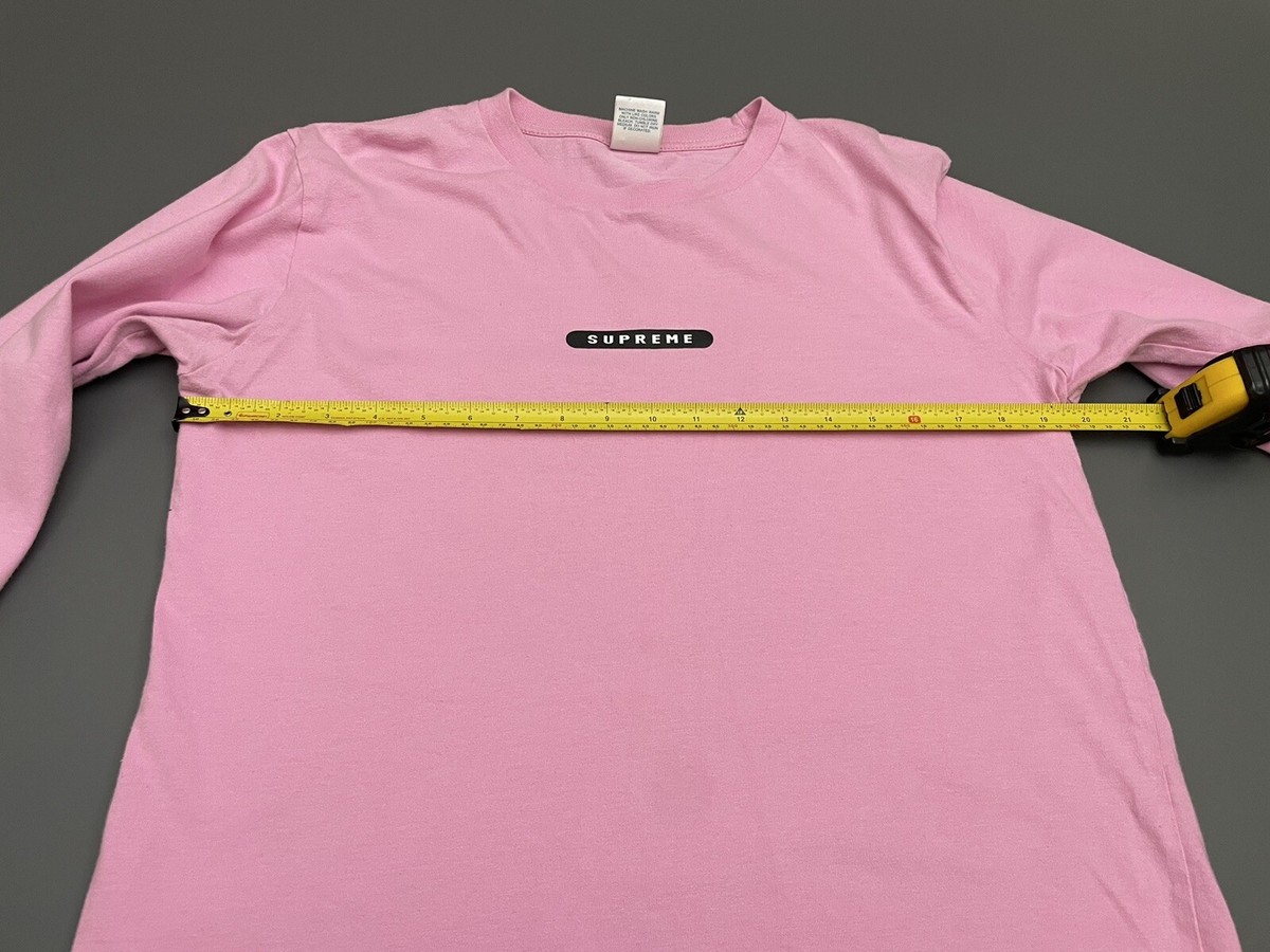 Supreme Long Sleeve T-Shirt Top Pink Sz M medium Graphic Supreme Long Sleeve T-Shirt Top Pink Sz M medium Graphic
