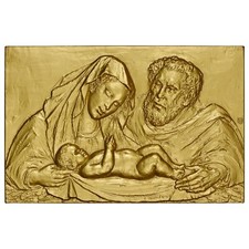 Medaglia Placchetta Lamierino "Natività" Autore E. Manfrini