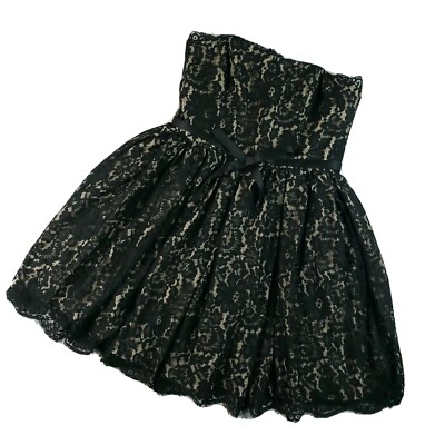 Robert Rodriguez Strapless Black Cocktail Party Dress Womens 4 Neiman  Marcus | eBay