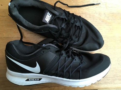 NIKE AIR MAX RELENTLESS 6 MENS UK 8.5 EU 43 BLACK TRAINERS RUNNING SHOES - Picture 1 of 7
