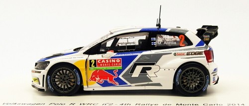 Spark 1/43 Scale S3786 - VW Polo R WRC #2 - 4th Monte Carlo 2014 - Picture 3 of 4