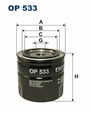 FILTRON OP 533 Oil Filter for FORD,FORD AUSTRALIA,GAZ,MG,MORRIS,SAAB,SEAT,TALBOT - Bild 1 von 1