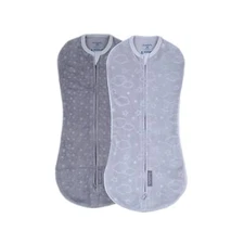 SwaddleMe by Ingenuity Compression Baby Swaddle Pod in Velboa, Two-Way Zipper...