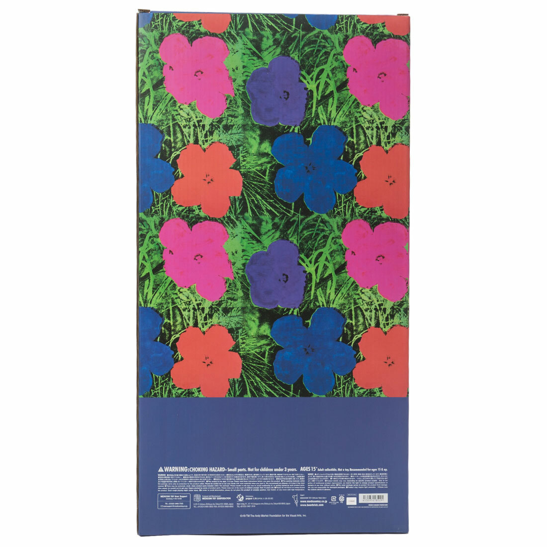 Medicom BE@RBRICK Andy Warhol Flowers 1000% Bearbrick Figure