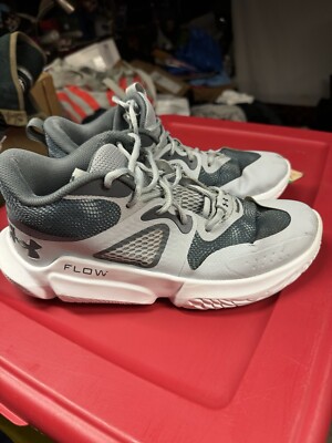 Under Armour Womens Flow Breakthru 3 3025603 Gray Basketball Shoes Size 11