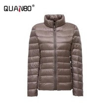 Women's Ultra Lightweight Down Puffer Jacket - Slim Fit, 15 Colors, Sizes S-7XL