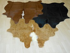 Stierfell Kuhfell Teppich Rinderfell Kuhleder Leder Teppich Echtfell NEU