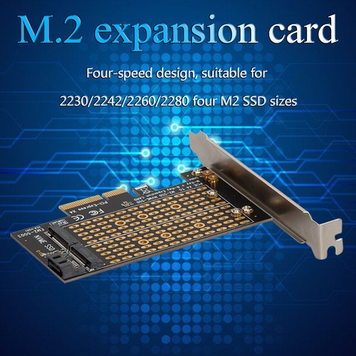 PCIe NVMe SATA M.2 SSD to PCI-Express 3.0 X4 Adapter for B Key M Key NTFF SSD - Afbeelding 5 van 8