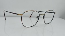 Vintage Kenmark Executive 1 Brown Gold Oval Korea Sunglasses FRAMES ONLY