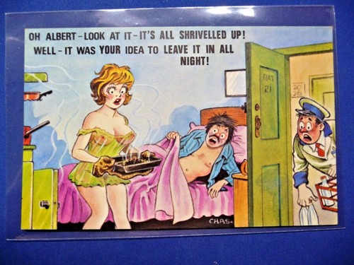 Bamforth Comic 500 Series Postcards Saucy Humour / Rude! Unused 1970s NEW STOCK - Picture 45 of 53