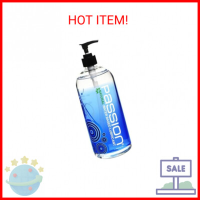 Passion Natural Water-Based Personal Lubricant, 34 Fl Oz - Premium, Non-Sticky, 