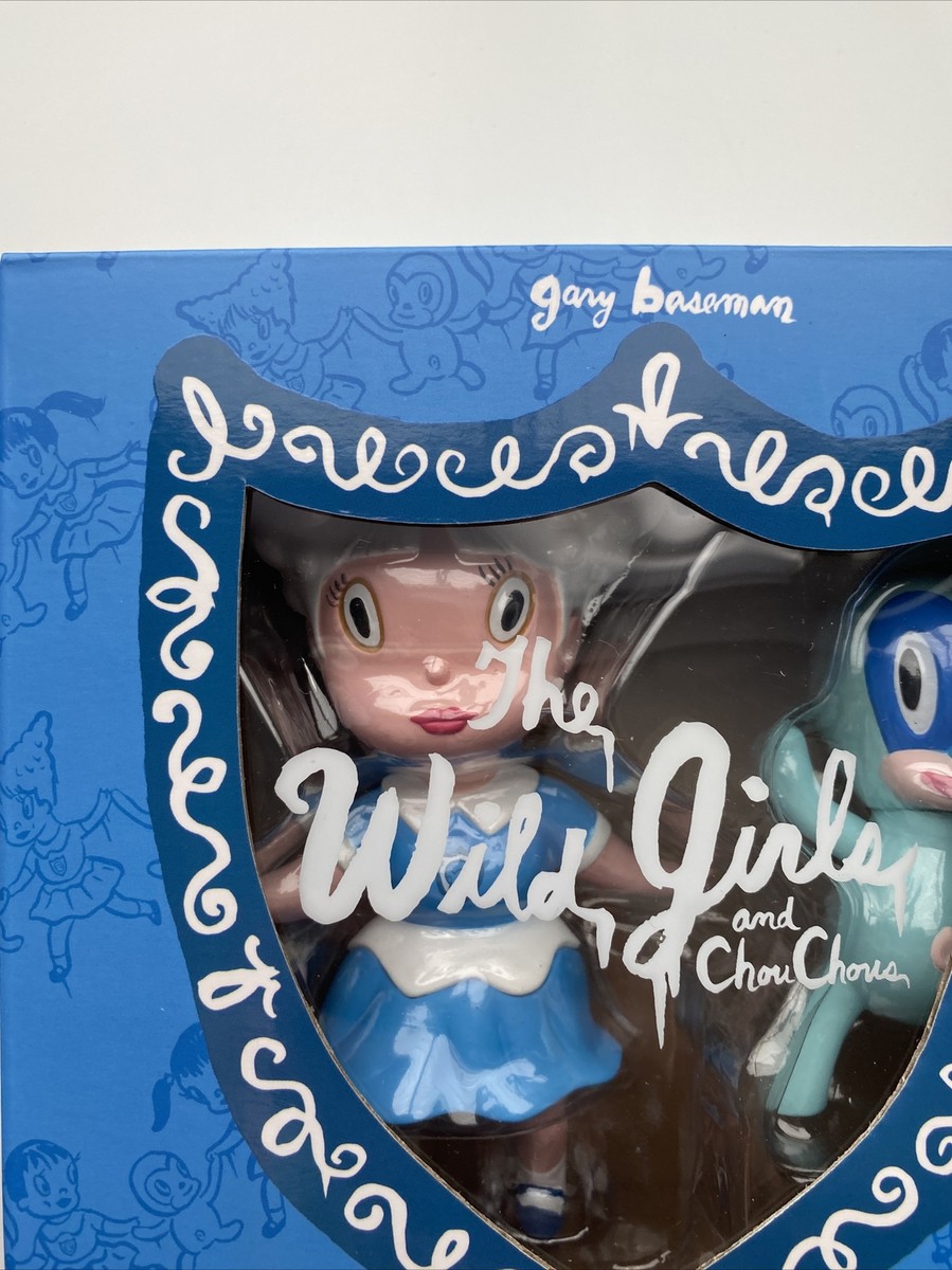 THE WILD GIRLS AND CHOU NAOMI BLUE EDITION GARY BASEMAN VINYL ART