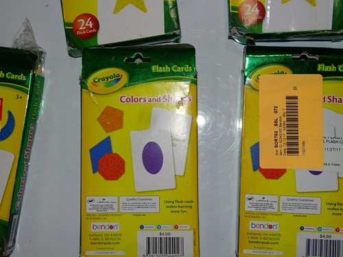 COLORS and SHAPES Crayola 24 Flash Cards Boxed Ages 3+ NIP Fun Learning Q5 - Picture 4 of 4