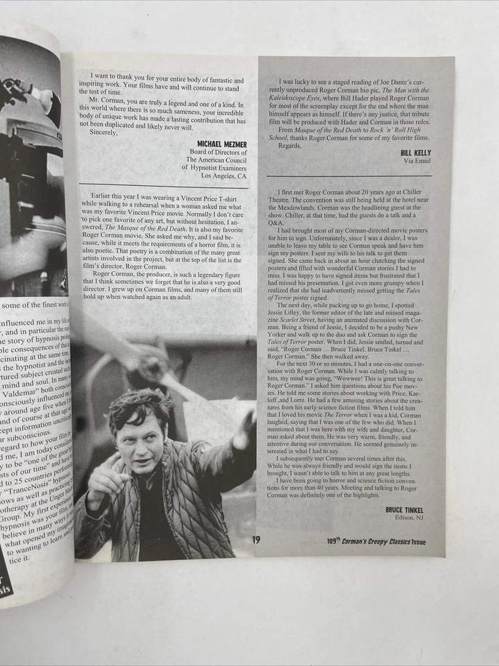 Scary Monsters #109, Summer 2018, interview with Roger Corman - Image 4 of 4