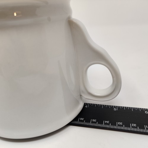 Anthropologie Monogram Mug K Initial White Black Ceramic Footed Coffee Tea Cocoa - Picture 16 of 16