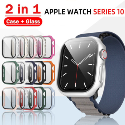 Case für Apple Watch Series 10 42mm 46mm Schutzhülle Glas 360-Grad Cover