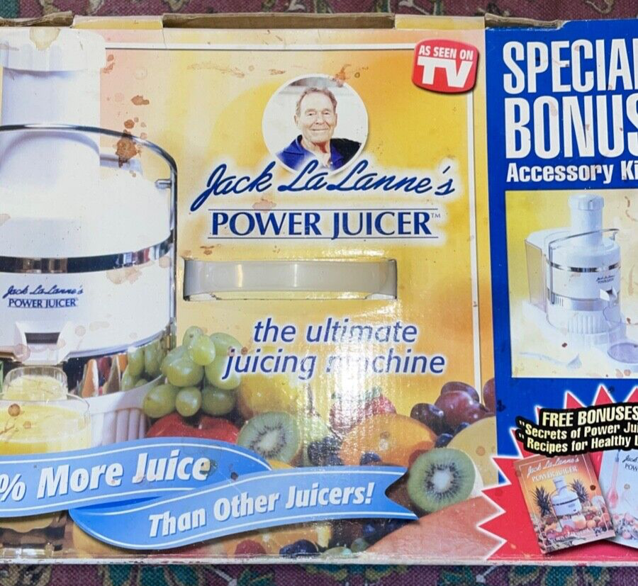 Jack Lalanne Power Juicer w/ Special BonusWhite as Seen on TV eBay