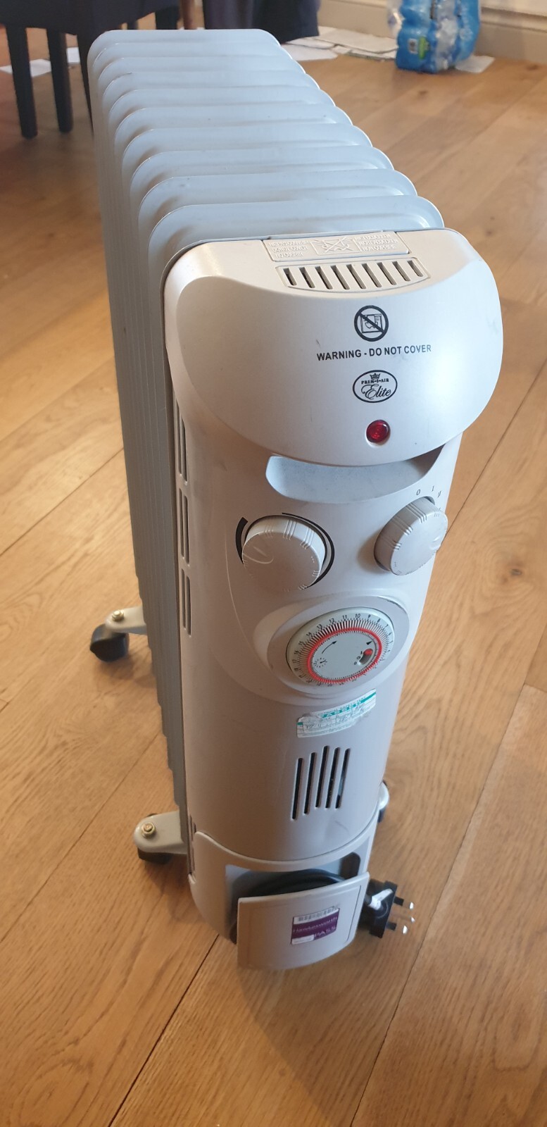 portable electric oil filled radiator heater 2.3kW with Timer eBay