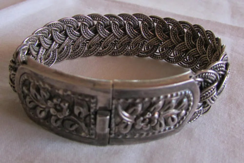 Unique Beautiful Sterling Silver Bracelet +