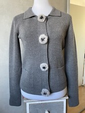Gilet di lana CHRISTIAN DIOR con pelliccia di visone. Taglia 38