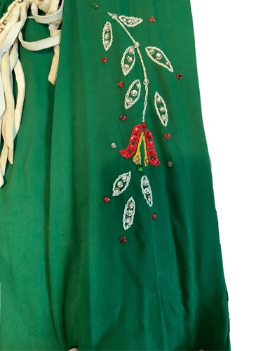 Vintage Western Cowboy Authentic 1950s Suit Set Green Flowers - Picture 10 of 22