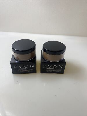 Lot Of 2 Avon Smooth Minerals Makeup Powders Buff Bronze Loose Discontinued