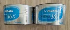 100 DVD-R Ridata Discs 2 X 50 Pack Write 4.7GB 120 Min 16X Blank Data Media NIP 