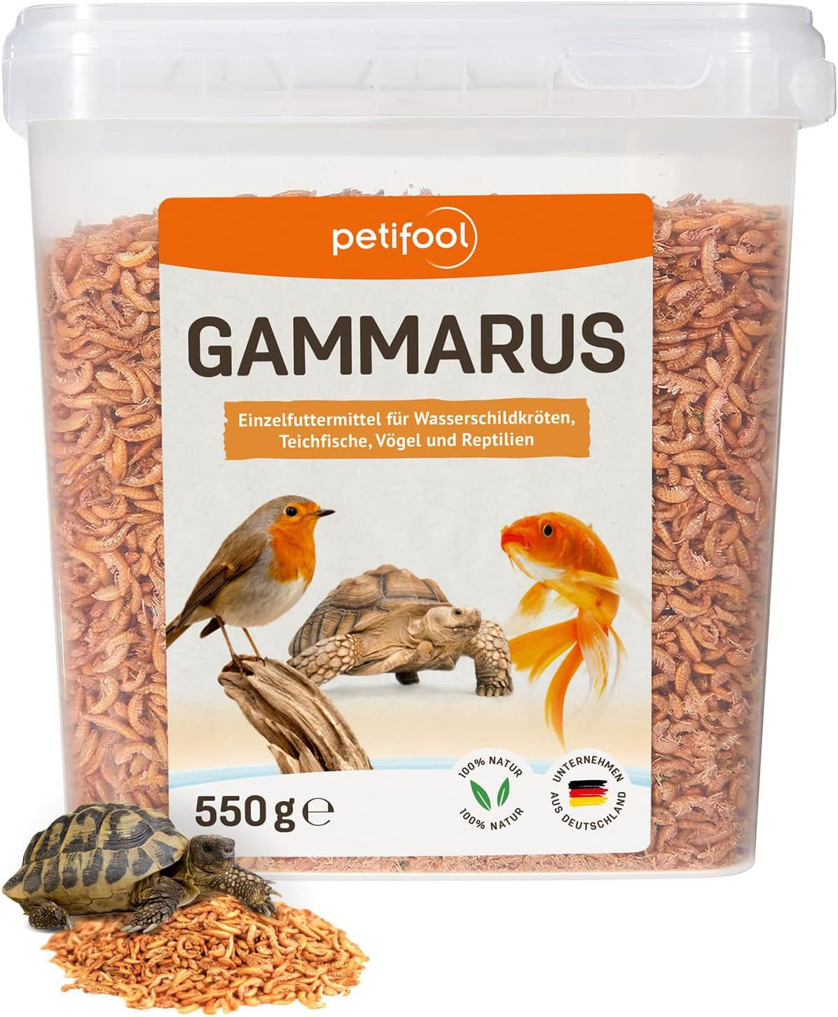 Snack Naturale Gammarus 550g - Il Meglio per le Tue Tartarughe