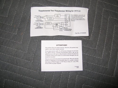 Emerson/White Rodgers #1F77-51 programmierbarer digitaler Thermostat Wärme/Kühlung *NOS* - Bild 5 von 6