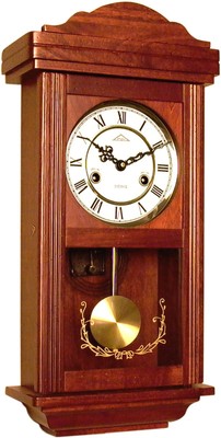 Orologio a pendolo da parete in legno 061 Movimento meccanico carica 31  giorni | eBay