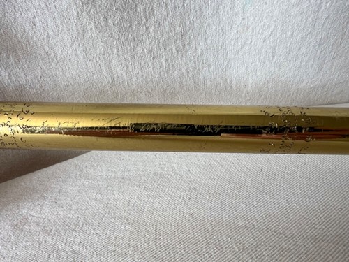 Vintage Ornate Decorative Etched Brass Battle Axe 24" For Display - Picture 9 of 15