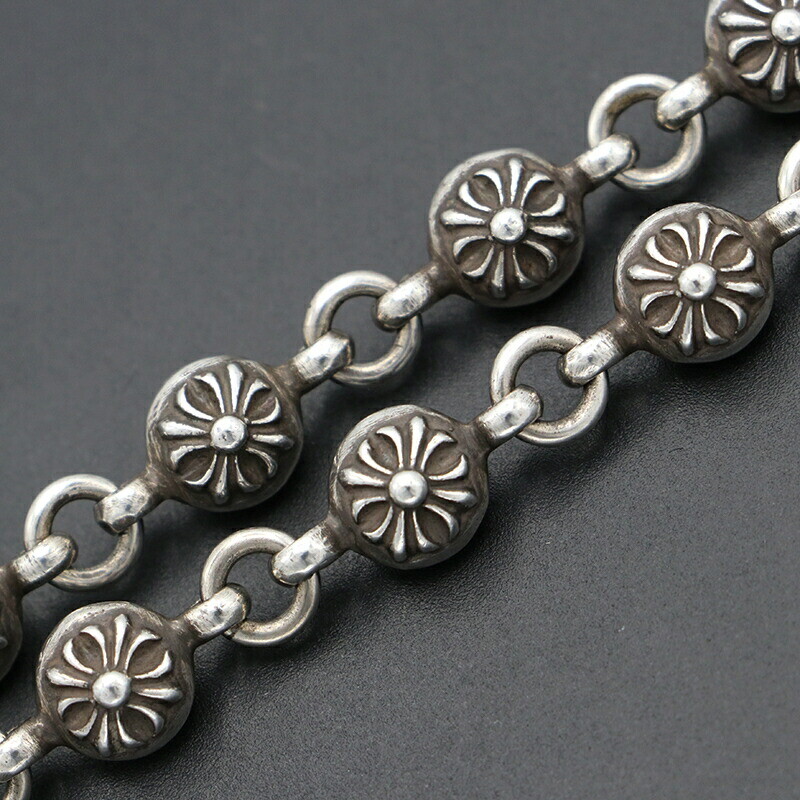 Chrome Hearts Chromehearts 1 Cross Ball Bracelet/49.2G Used Chrome Hearts Chromehearts 1 Cross Ball Bracelet/49.2G Used